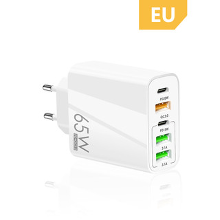 Củ Sạc Nhanh 65W Cổng USB Type C 3.0 5 Cổng 2PD + 3USB Cho IOS Android