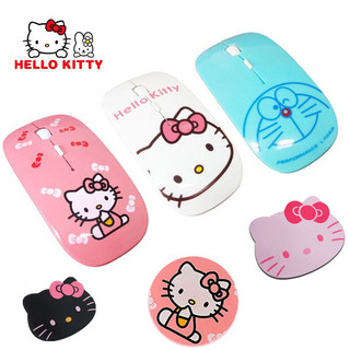 Chuột không dây kawaii siêu mỏng im lặng chuột chơi game dễ thương usb 2.4g chuột cho ipad máy tính laptop pc