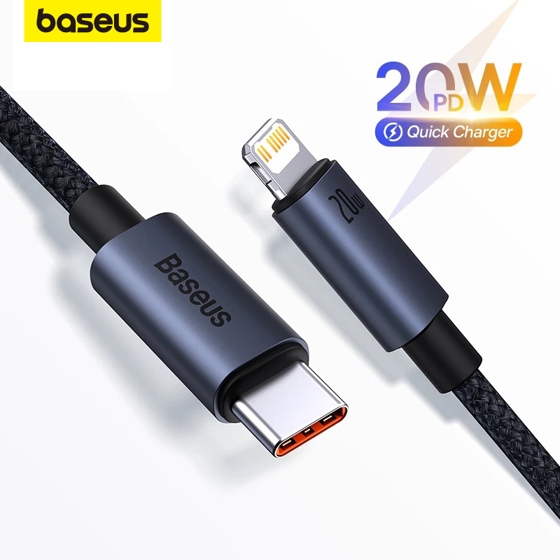 Dây Cáp Sạc Nhanh Baseus PD 20W USB-C Dành Cho iPhone 13 12 11 Pro Max