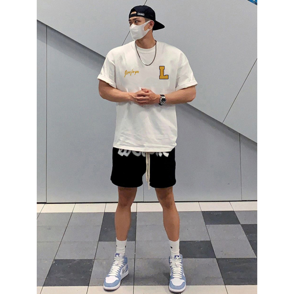 Áo Thun Tay Ngắn Cổ Tròn Dáng Rộng In Họa Tiết Thời Trang Mùa Hè Cho Nam