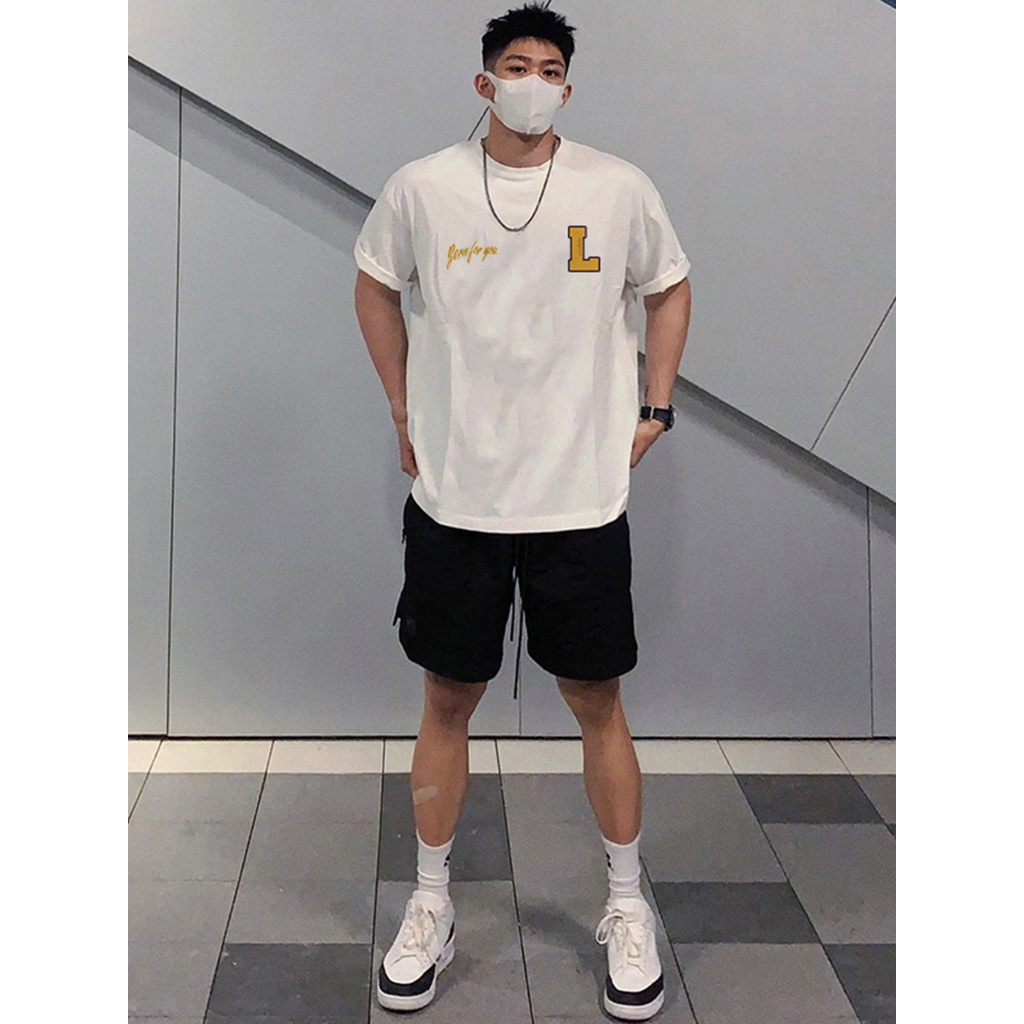 Áo Thun Tay Ngắn Cổ Tròn Dáng Rộng In Họa Tiết Thời Trang Mùa Hè Cho Nam