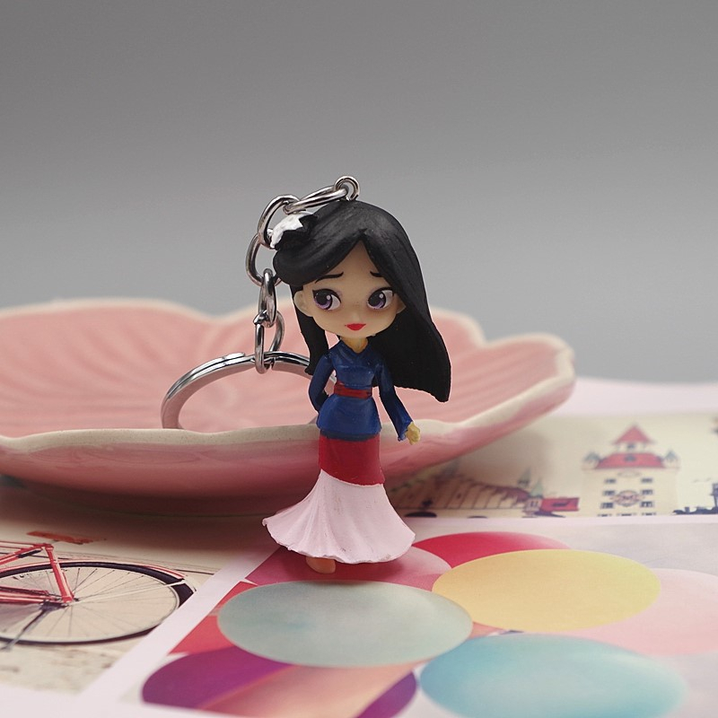 Bộ 4 Mô Hình Công Chúa Disney Bạch Tuyết Ariel Mulan Mulan Rối Rapunzel Trang Trí Bánh Kem Bằng PVC