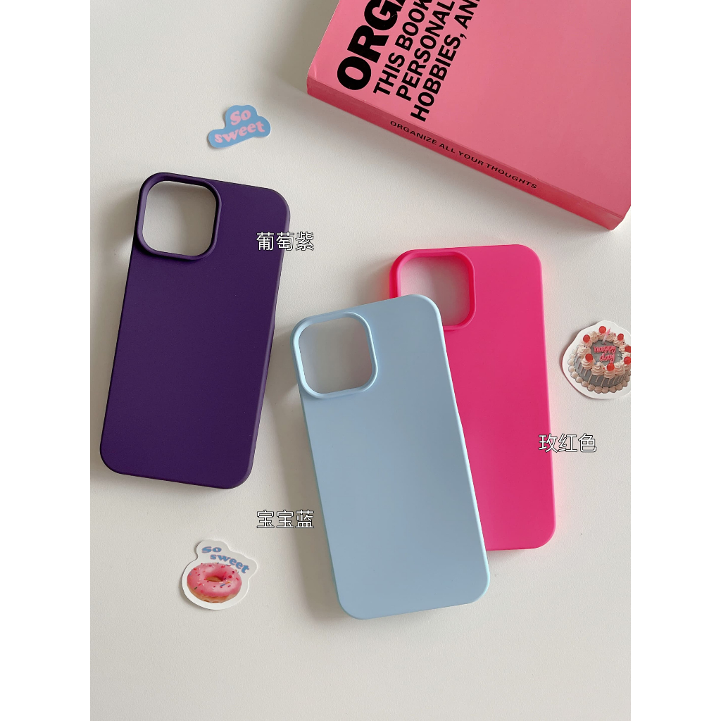 Ốp Điện Thoại Mỏng Chống Sốc 11 Màu Thời Trang Cho iPhone 14Promax / 14Pro / 14 / 13Promax / 13Pro / 13 / 12 / 11 / XS / X