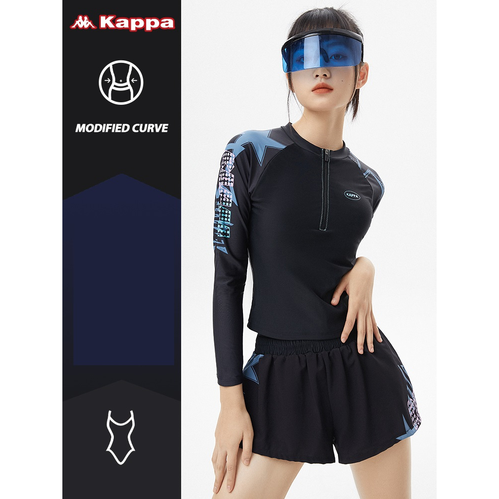 Bộ Đồ Bơi 2 Mảnh Kappa Tay Dài Cho Nữ