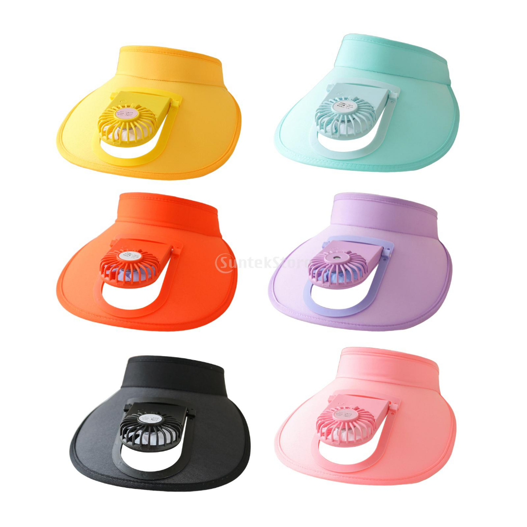 Mũ Chống Nắng Tích Hợp Quạt 3 Tốc Độ Có Thể Điều Chỉnh Sạc USB szxmkj2