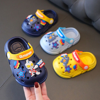 Giày Sandal Đế Mềm Chống Trượt Họa Tiết Ultraman Thời Trang Mùa Hè Cho Bé