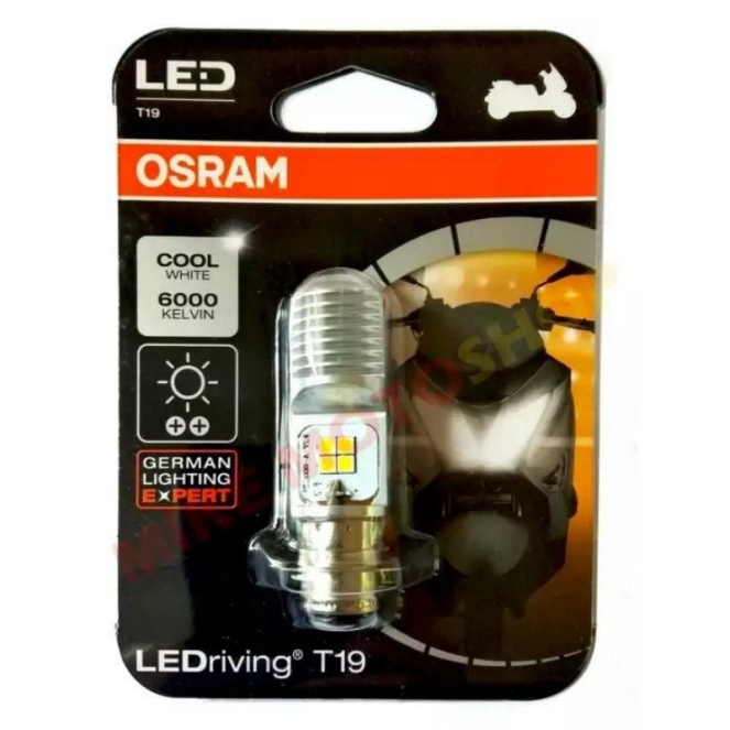 Osram Đèn Pha Led T19 PX15D H4 Hai Màu Chuyên Dụng Cho Xe Mô Tô