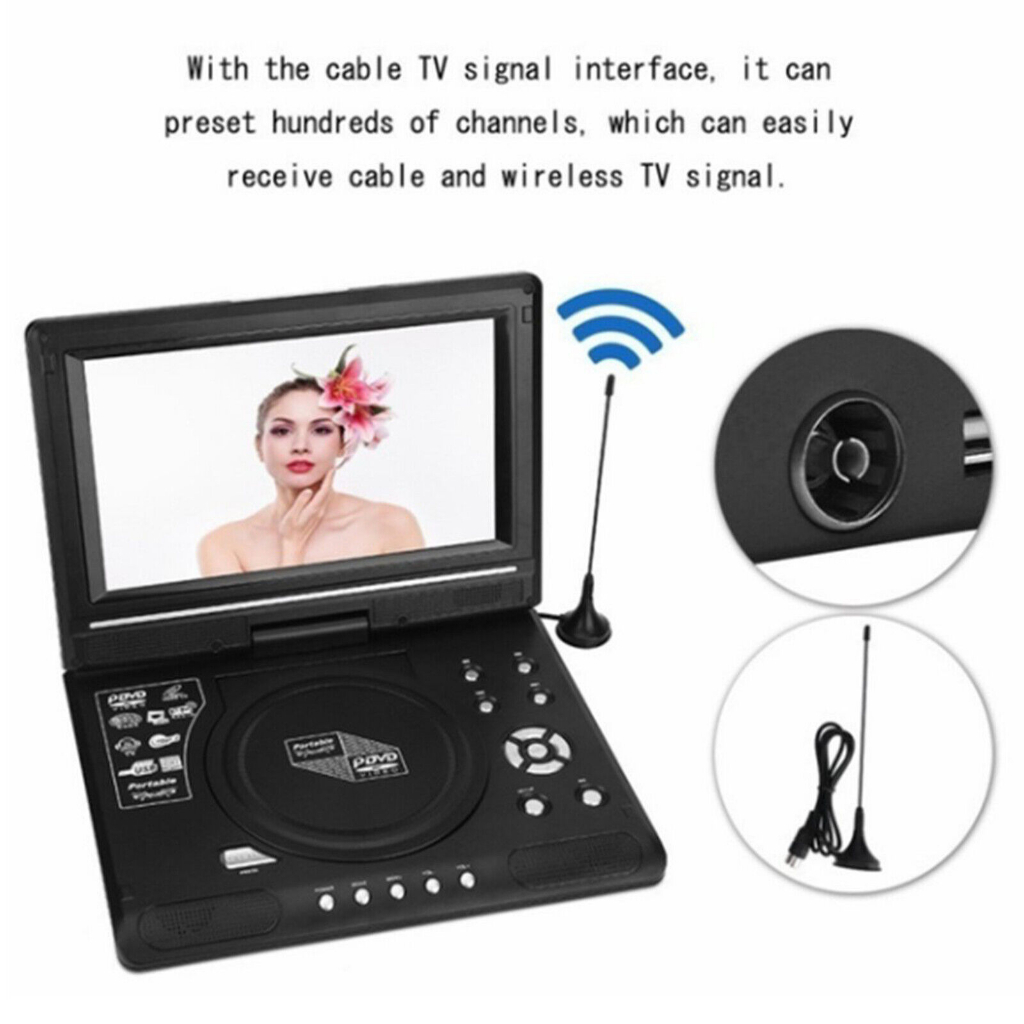 Máy Phát DVD VCD / CD / USB 9.8 Inch Hỗ Trợ Đài FM Di Động Đa Ứng Dụng