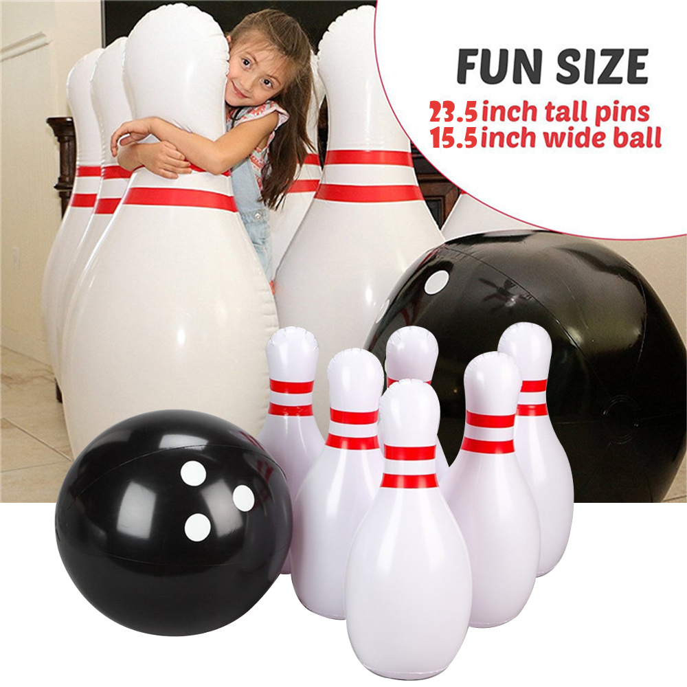 Bộ Đồ Chơi Bowling Bơm Hơi Cho Trẻ Em Và Người Lớn