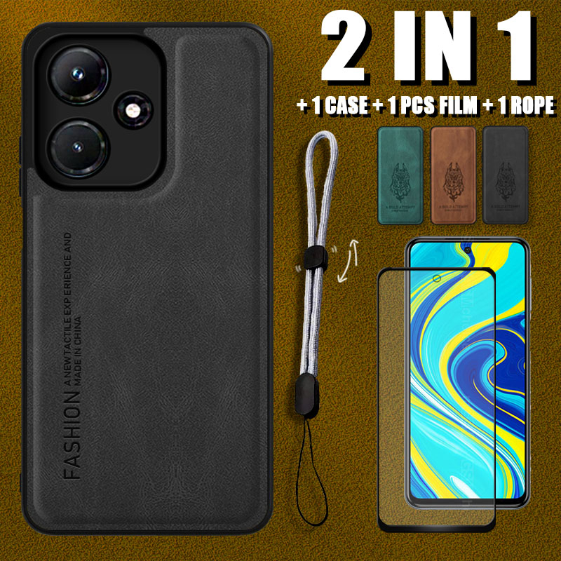 Bao Da Điện Thoại Bằng Gốm Sang Trọng 2 Trong 1 Có Dây Đeo Cho Infinix Hot 30 Play Hot 30 Play NFC X