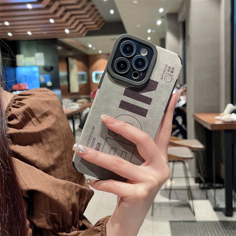 Vỏ Bao Da Điện Thoại Mềm Chống Dấu Vân Tay Cho iPhone 11 7plus 6s plus 8plus 13 14promax 12 xsmax xr 12Promax 11Pro 7 / 8 14 12Pro Ốp