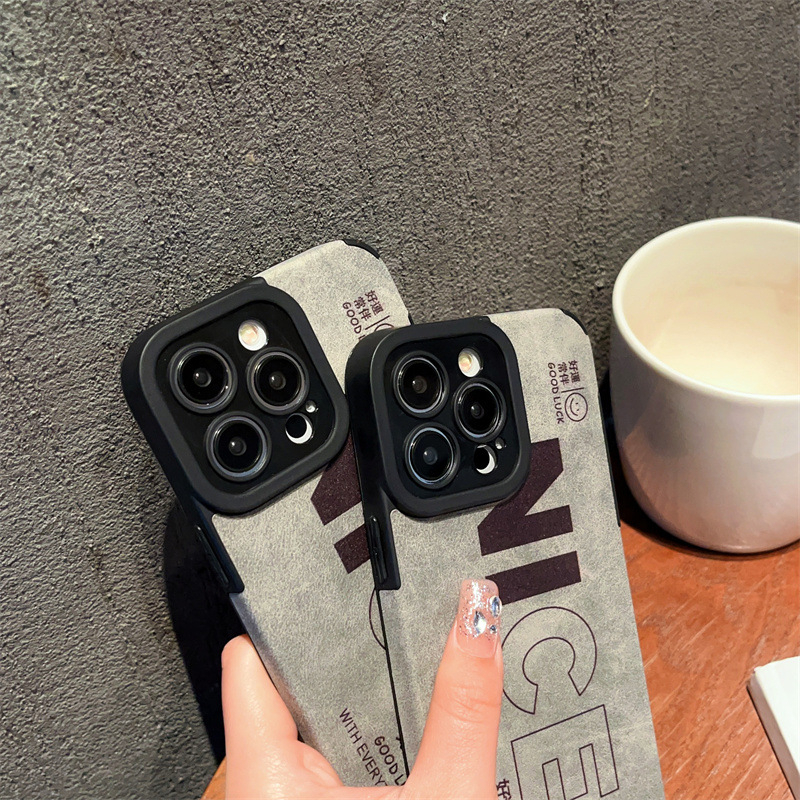 Vỏ Bao Da Điện Thoại Mềm Chống Dấu Vân Tay Cho iPhone 11 7plus 6s plus 8plus 13 14promax 12 xsmax xr 12Promax 11Pro 7 / 8 14 12Pro Ốp