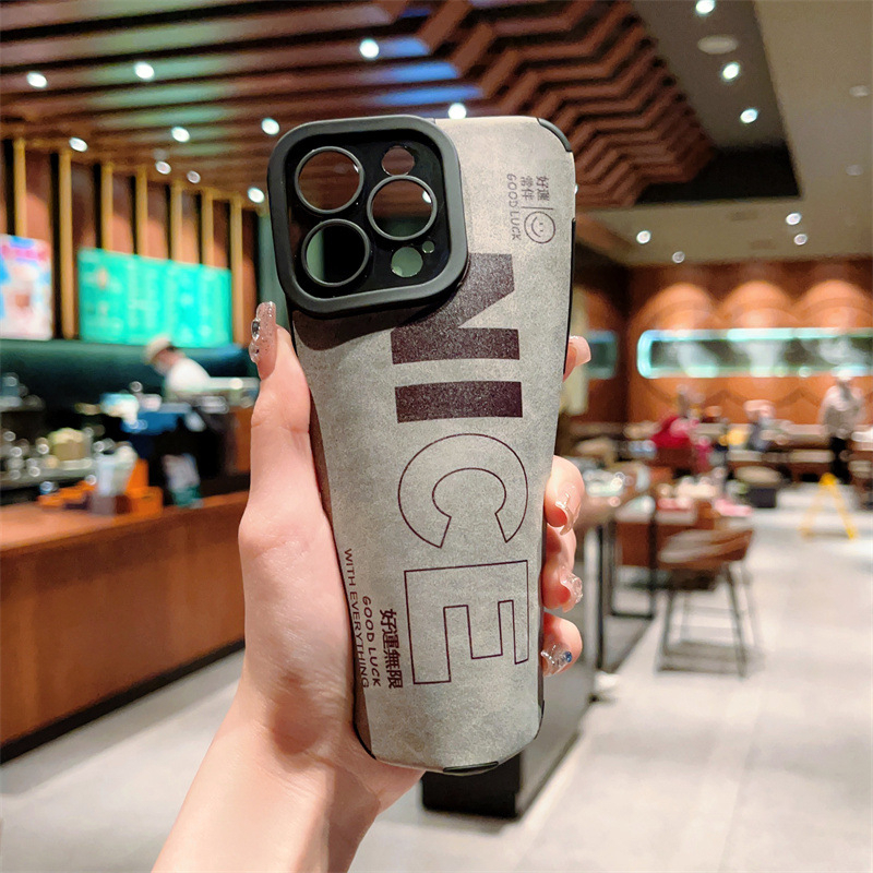 Vỏ Bao Da Điện Thoại Mềm Chống Dấu Vân Tay Cho iPhone 11 7plus 6s plus 8plus 13 14promax 12 xsmax xr 12Promax 11Pro 7 / 8 14 12Pro Ốp