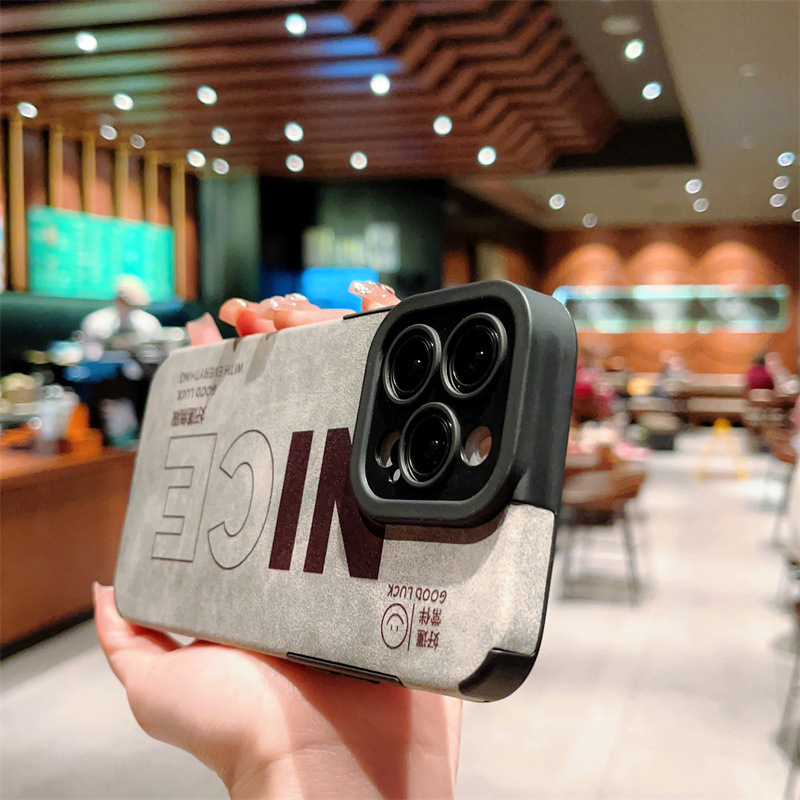 Vỏ Bao Da Điện Thoại Mềm Chống Dấu Vân Tay Cho iPhone 11 7plus 6s plus 8plus 13 14promax 12 xsmax xr 12Promax 11Pro 7 / 8 14 12Pro Ốp