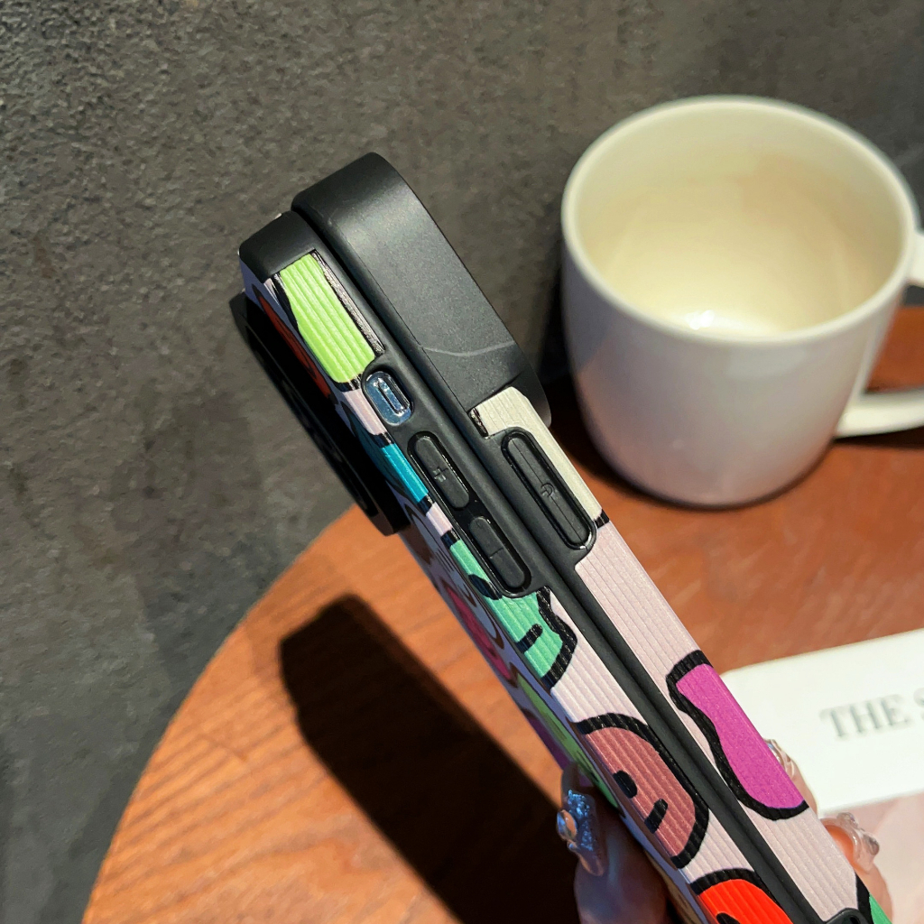 Ốp Điện Thoại Da Mềm Hình Mặt Cười Cho iPhone 11 12Pro 14 7plus 6s plus 8plus 13 14promax 12 xsmax xr 12Promax 11Pro 7 / 8 xs