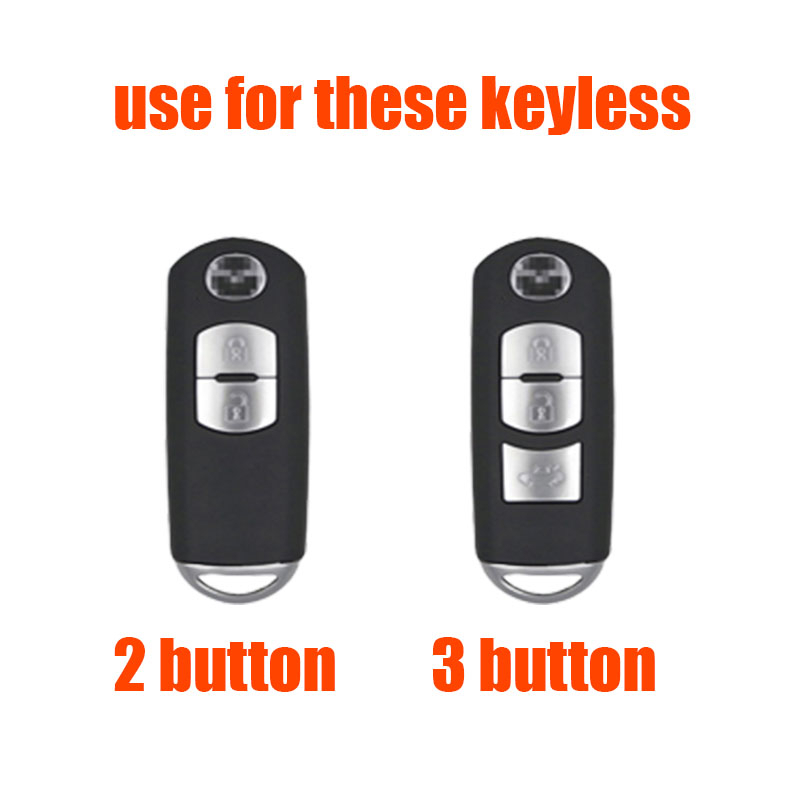 Ốp Chìa Khóa Xe Hơi mazda 2 3 6 Axela Atenza CX-5 CX5 CX-7 CX-9 Smart 2 / 3 Bằng Kim Loại + Da