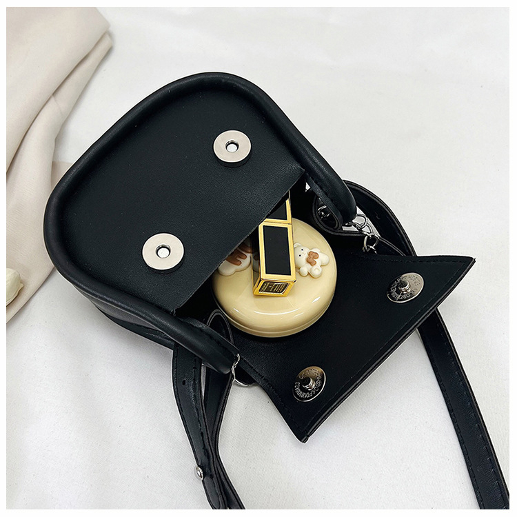 JUST STAR Túi Đeo Chéo Mini Y2K mini Chất Liệu Da PU Màu Trơn Phong Cách Phương Tây Thời Trang Cho Nữ