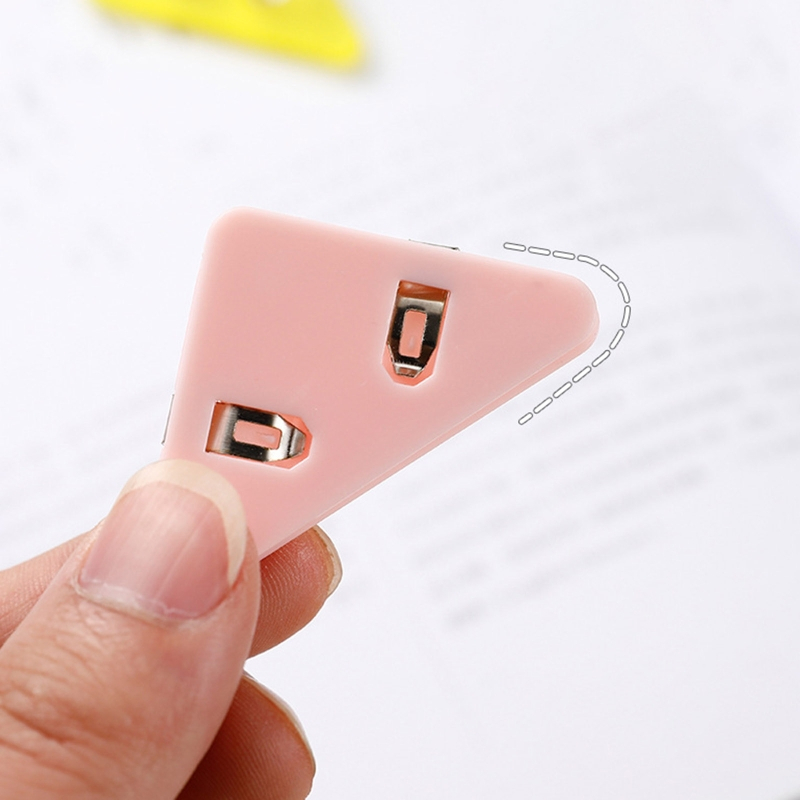 Set 50 Kẹp Giấy Đánh Dấu Trang Sách Hình Tam Giác Dễ Thương