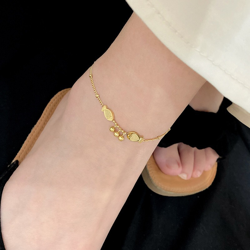Vòng Tay Thép Titan Mạ Vàng 18k Sang Trọng  vòng tay không thấm nước không phai màu S20L1