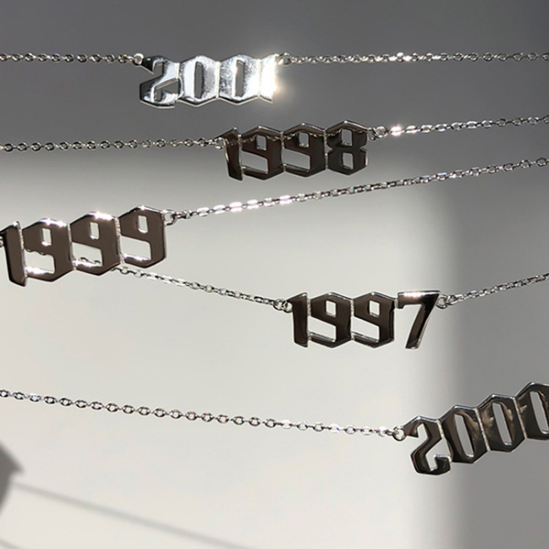 Vòng cổ Thép Không Gỉ 1997 1998 1999 Năm Mới