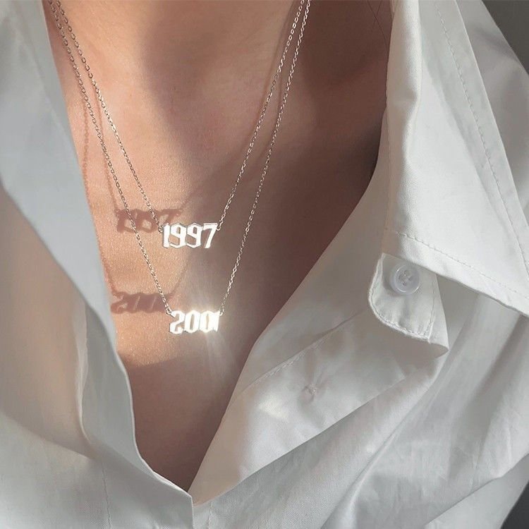 Vòng cổ Thép Không Gỉ 1997 1998 1999 Năm Mới