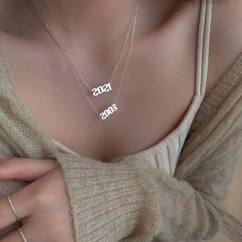 Vòng cổ Thép Không Gỉ 1997 1998 1999 Năm Mới
