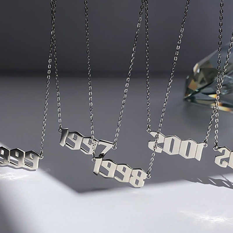 Vòng cổ Thép Không Gỉ 1997 1998 1999 Năm Mới