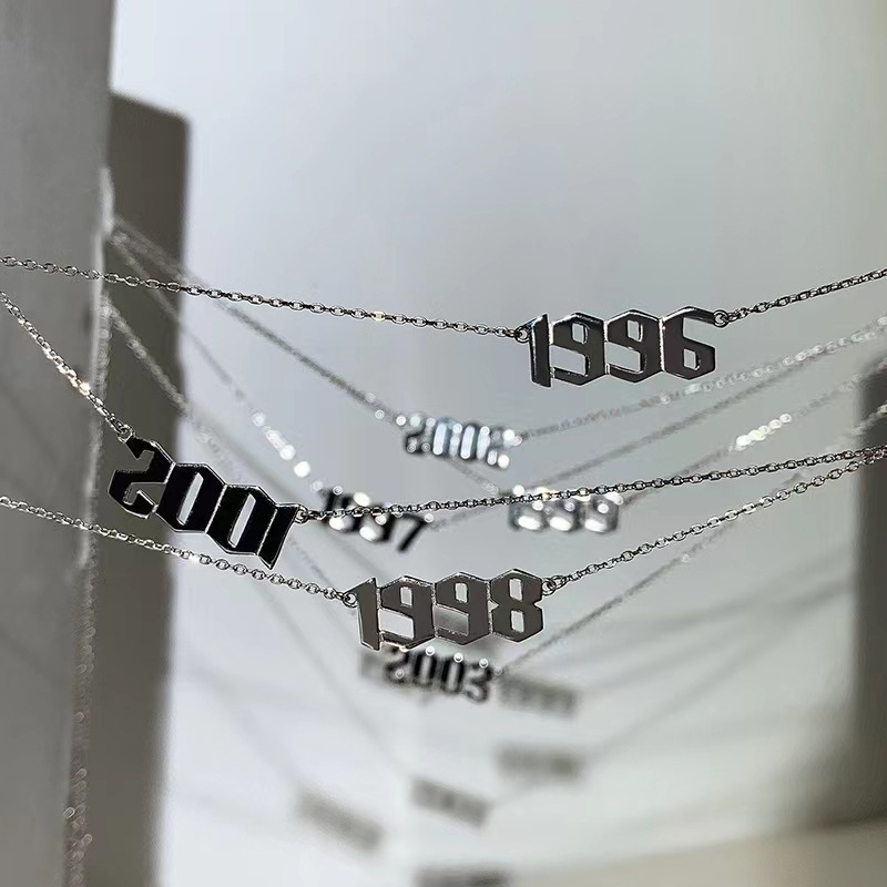 Vòng cổ Thép Không Gỉ 1997 1998 1999 Năm Mới
