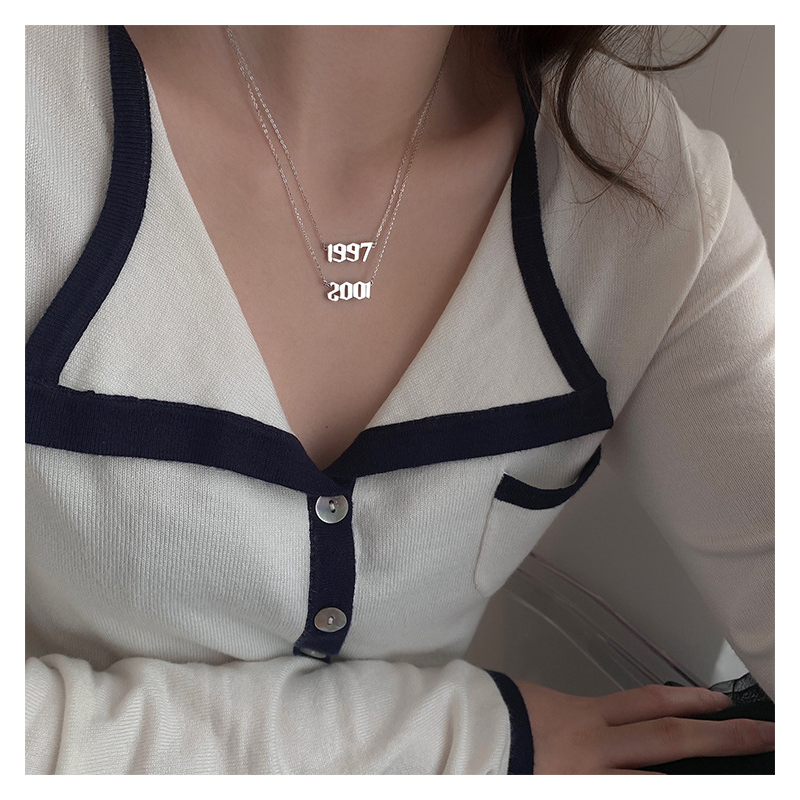Vòng cổ Thép Không Gỉ 1997 1998 1999 Năm Mới