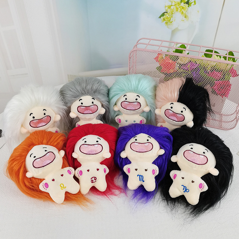 LAHOMIA Búp Bê Nhồi Bông 10cm Hình Cung Hoàng Đạo Dễ Thương Tóc Chiên Dễ Quà Tặng Sinh Nhật