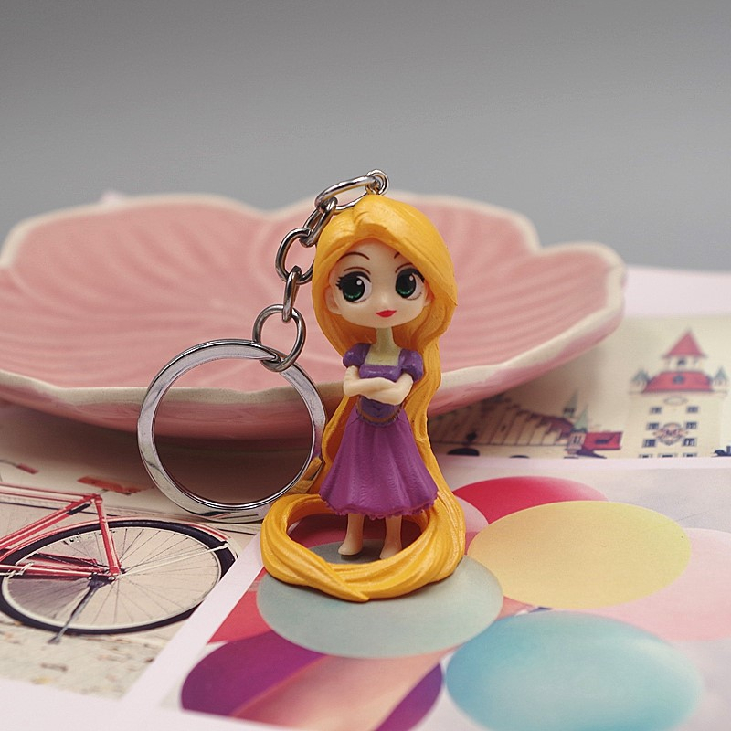 Bộ 4 Mô Hình Công Chúa Disney Bạch Tuyết Ariel Mulan Mulan Rối Rapunzel Trang Trí Bánh Kem Bằng PVC