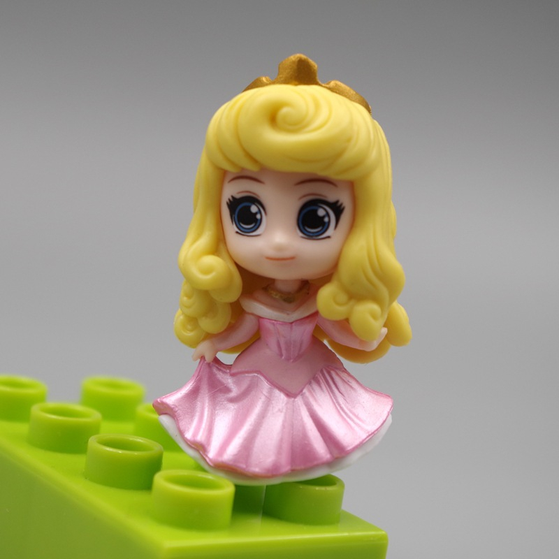 Bộ 6 Mô Hình Công Chúa Disney Bạch Tuyết Ariel Bella Aurora Alice Rối Rapunzel Bằng PVC Trang Trí Bánh Kem