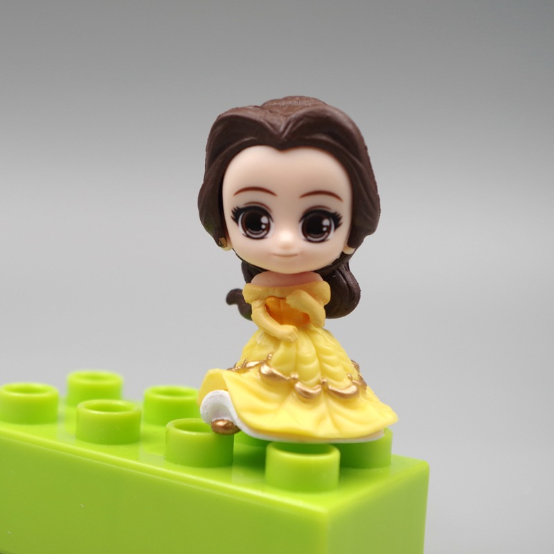 Bộ 6 Mô Hình Công Chúa Disney Bạch Tuyết Ariel Bella Aurora Alice Rối Rapunzel Bằng PVC Trang Trí Bánh Kem