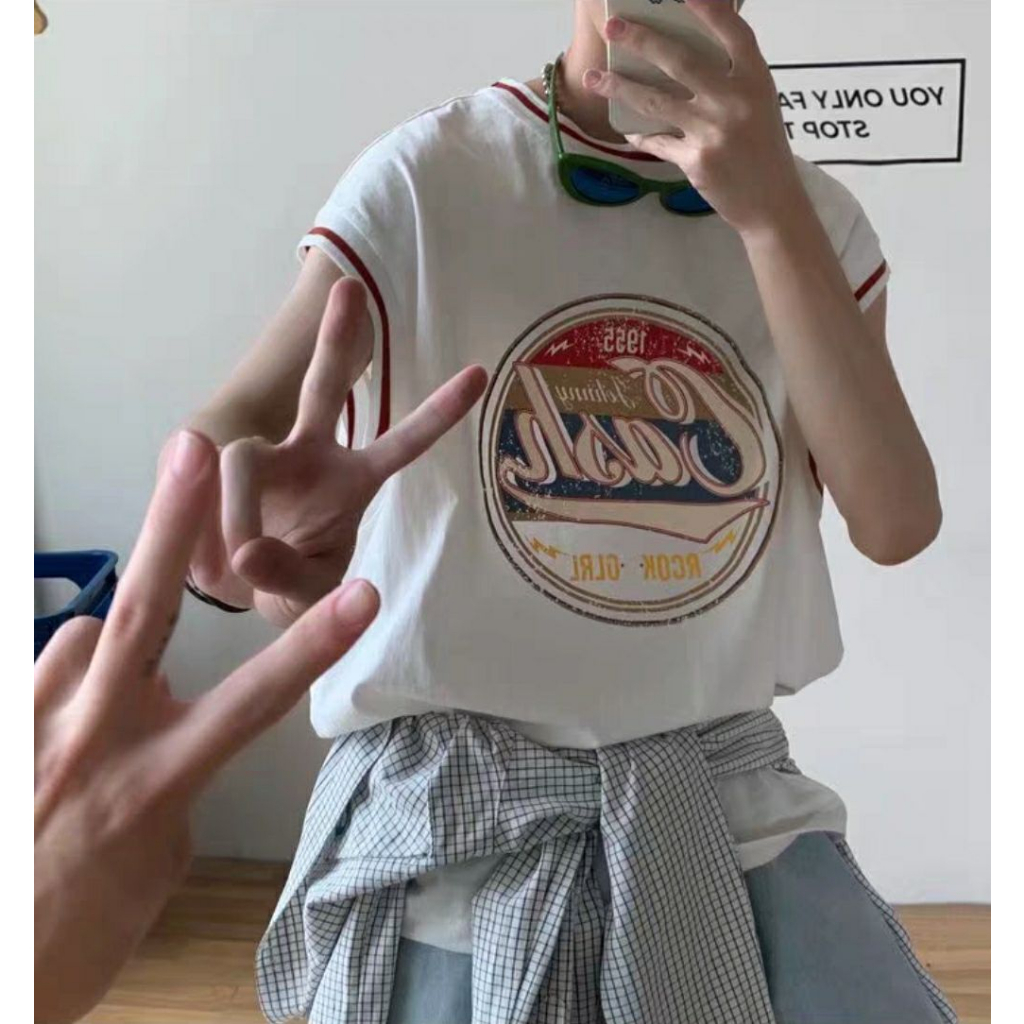 Áo Thun Sát Nách Form Rộng Phong Cách Thể Thao Cho Nam