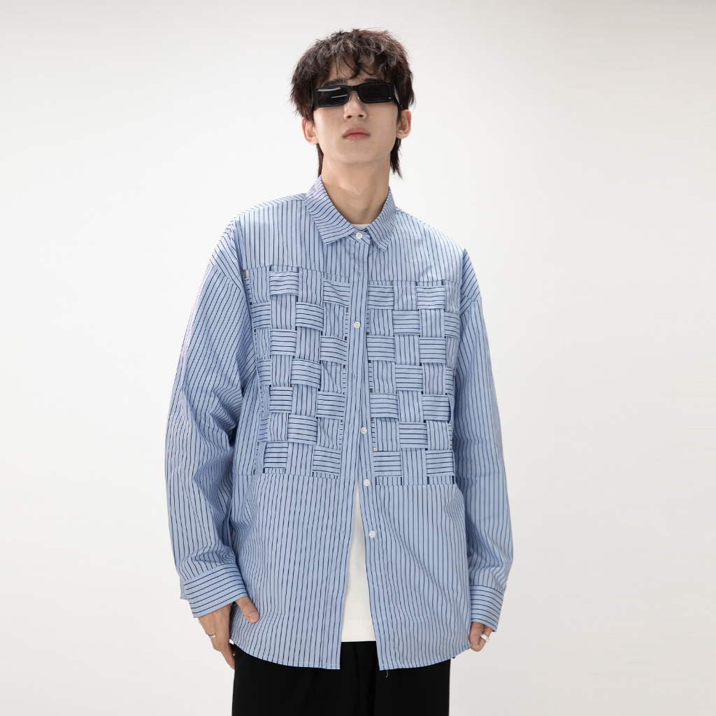 Áo Sơ Mi Tay Dài Họa Tiết Kẻ Sọc Thời Trang Sang Trọng Cho Nam Và Nữ