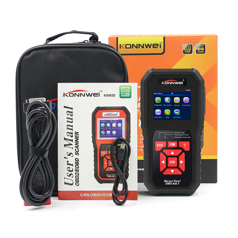 Thiết Bị Quét Chẩn Đoán Lỗi Ô Tô OBD2 / EOBD KONNWEI KW850 OBD 2
