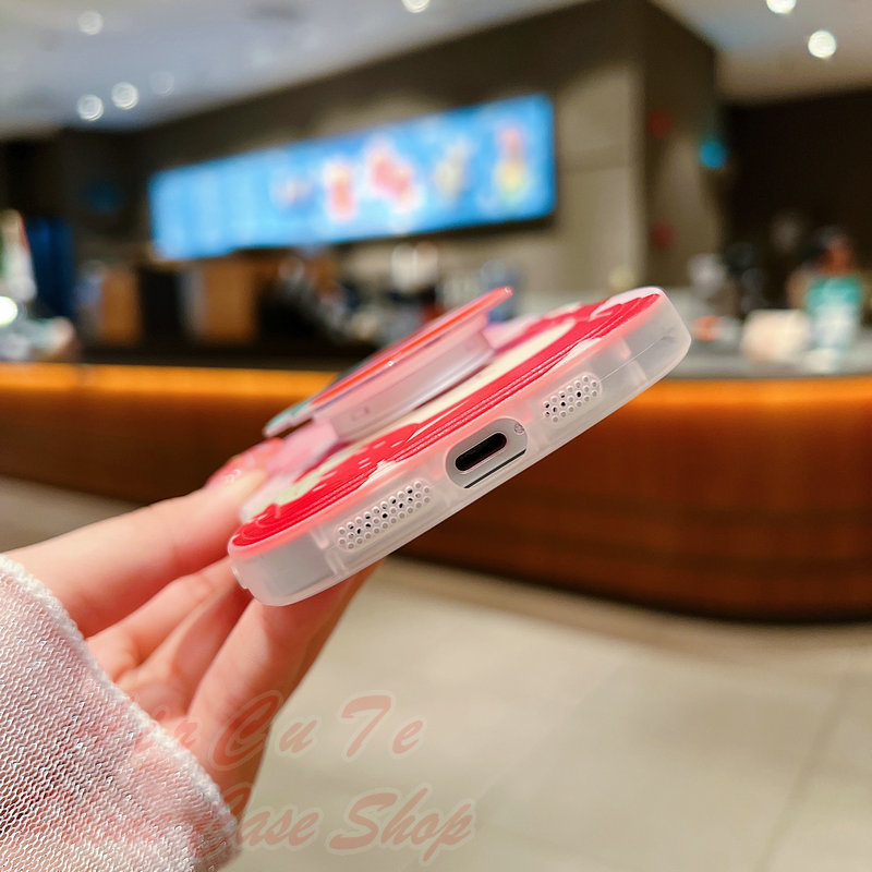 Ốp lưng OPPO F11 Pro F9 F7 F5 F1s Reno 10 8 8T 8Z 7 7Z 5 4 4G 5G Reno10 Reno8 T Z Reno8T Reno8Z Reno7 Reno7Z Realme 5 5i 5S C55 C53 C51 C35 C33 C30 C30S C25Y C21Y C15 C11 C2 2020 2021 Wave Frame Cartoon Bear Popsocket Soft Case