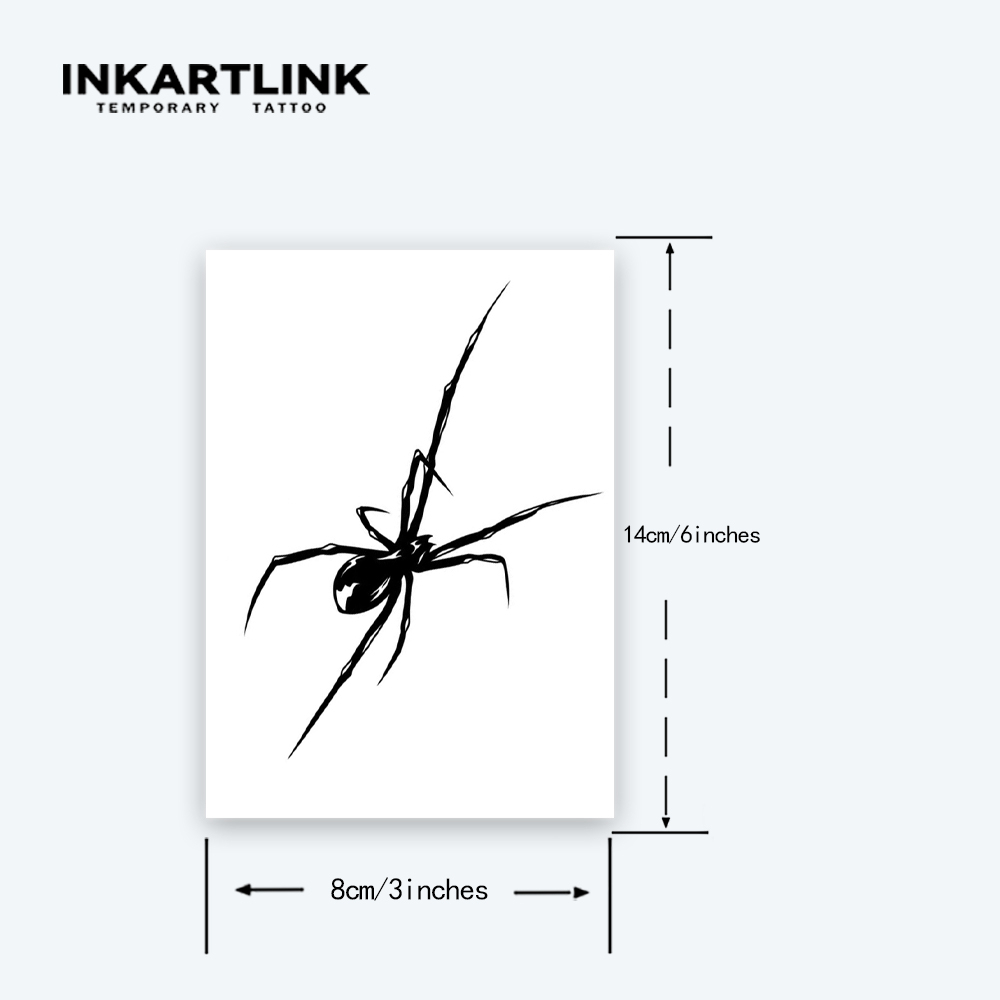 Miếng dán hình xăm nhện tạm thời lâu trôi không thấm nước kéo dài đến 15 ngày