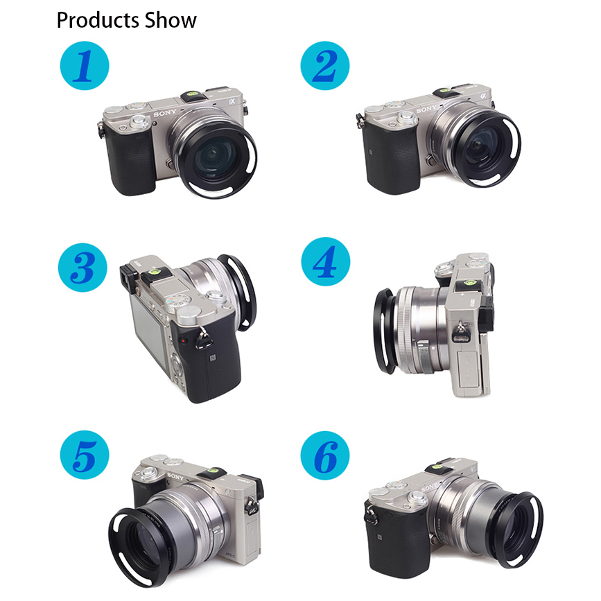 Loa Che Nắng bizoe s1650h Cho Ống Kính Máy Ảnh sony 16-50mm nex 5c / 3n / 5t / 5r / a5100 / a6000 / a6300 / a6600 / a6500 / a6400 / a7m2 / s2 / s2 / 3 Pro / 7 Pro / E / / 3 Pro / 3 Pro / /.