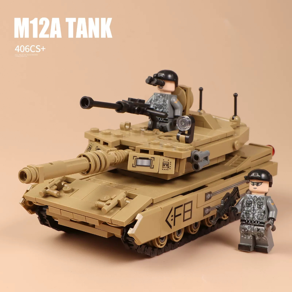 Bộ Đồ Chơi Lắp Ráp Xe Tăng Quân Đội WW2 99A/M1A2/Merkava Cho Bé