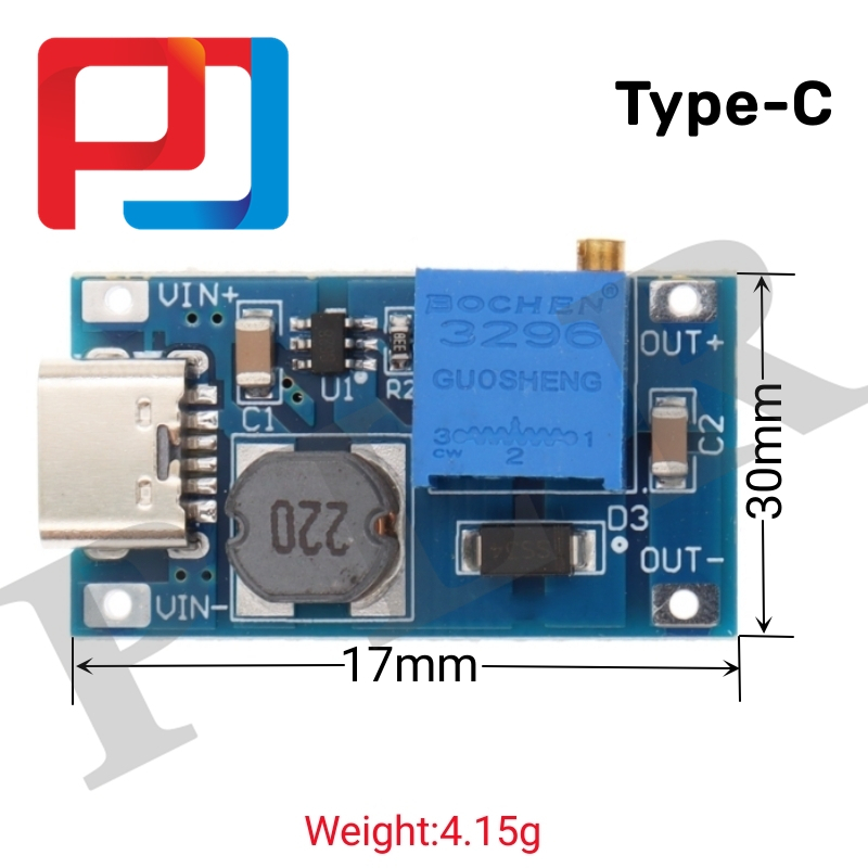 Bảng Mạch Tăng Áp MT3608 DC-DC MAX 28V 2A