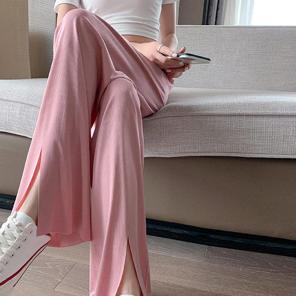 Quần Dài Dáng Rộng Chất Lụa Mỏng Phong Cách Hàn Quốc Thời Trang Mùa Hè Cho Nữ