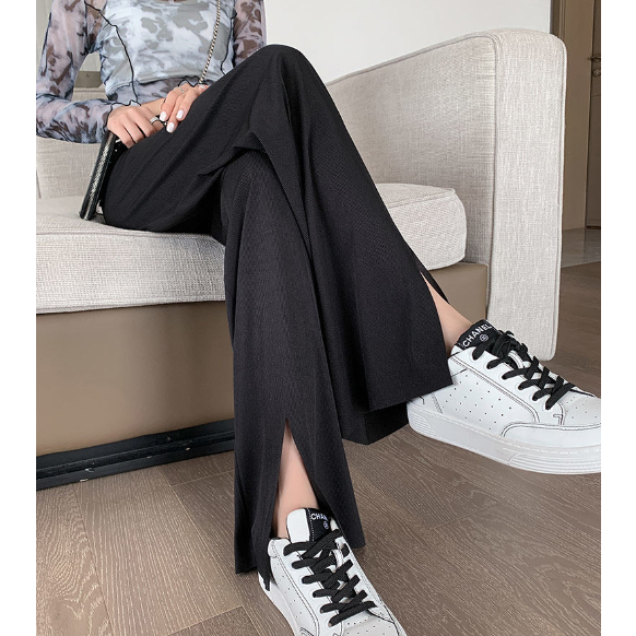 Quần Dài Dáng Rộng Chất Lụa Mỏng Phong Cách Hàn Quốc Thời Trang Mùa Hè Cho Nữ