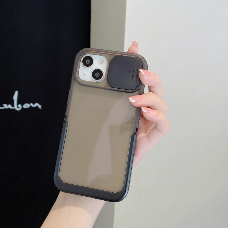 Ốp Điện Thoại Silicon Mềm Trong Suốt Chống Sốc Có Giá Đỡ Cho iPhone 14 13 12 11 Pro Max 14 Plus