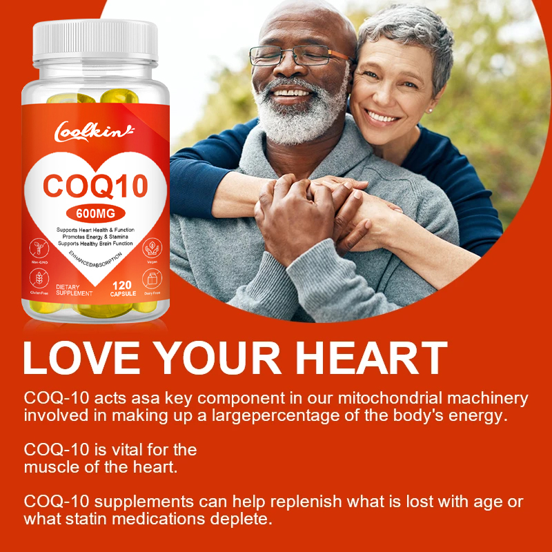 Thiết Bị Chăm Sóc Sức Khỏe COQ10 Coenzyme Q10 600mg Vegetarian Gluten Không Chứa Các Sức Khỏe