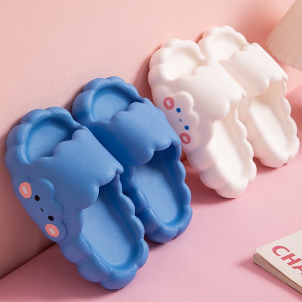 Dép Đế Mềm Chống Trượt Thiết Kế Hình Đám Mây Đáng Yêu Thời Trang
