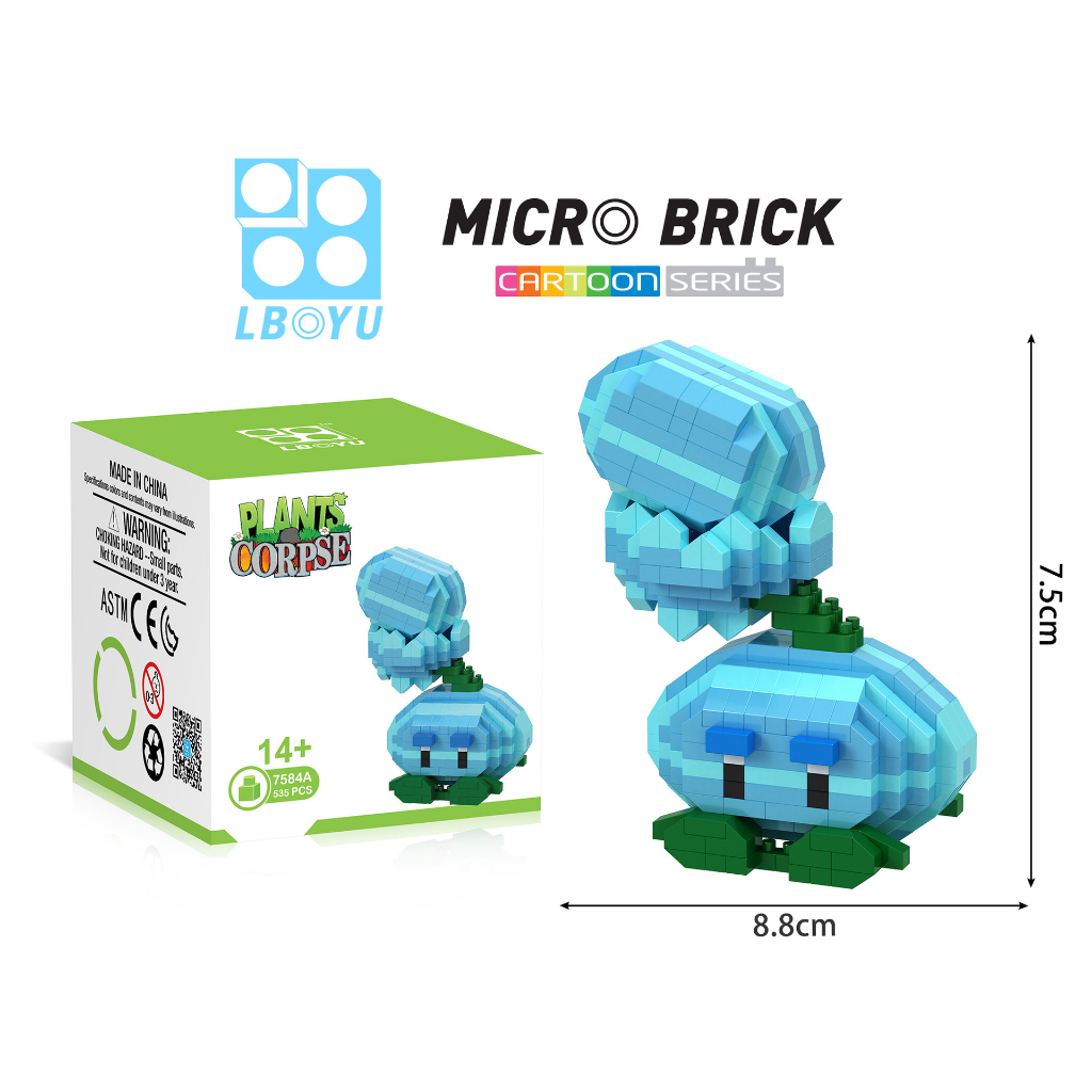 Trò chơi Plants vs. Bộ Đồ Chơi Xếp Hình Plants LBYU Độc Đáo Sáng Tạo
