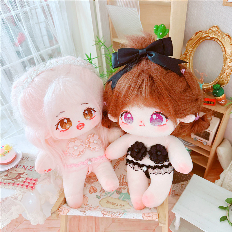 Bộ Đồ Bơi Mùa Đông Karina Giselle 20cm In Họa Tiết Hoa Trắng / Đen / Hồng Dễ Thương Làm Quà Tặng Sinh