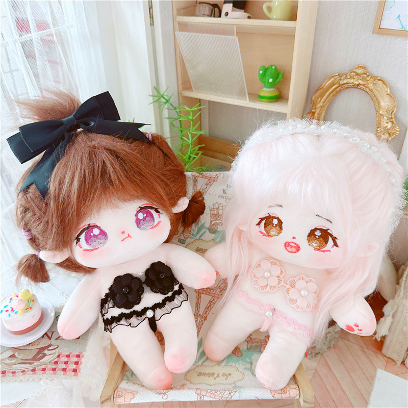 Bộ Đồ Bơi Mùa Đông Karina Giselle 20cm In Họa Tiết Hoa Trắng / Đen / Hồng Dễ Thương Làm Quà Tặng Sinh