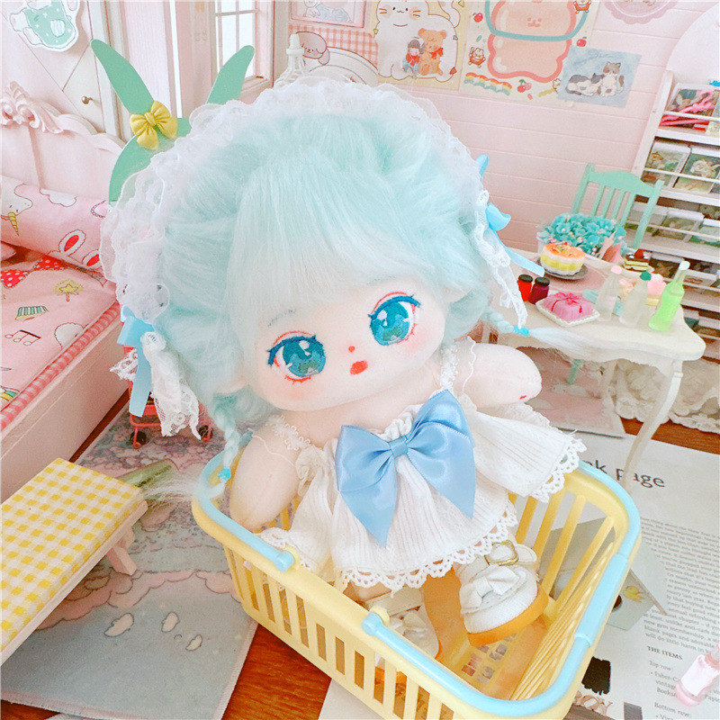 Bộ Trang Phục Đầm Công Chúa Màu Xanh Dương Trắng 20cm Dễ Thương Làm Quà Tặng Cho Búp Bê RENJUN Jeno HAECHAN Jungkook